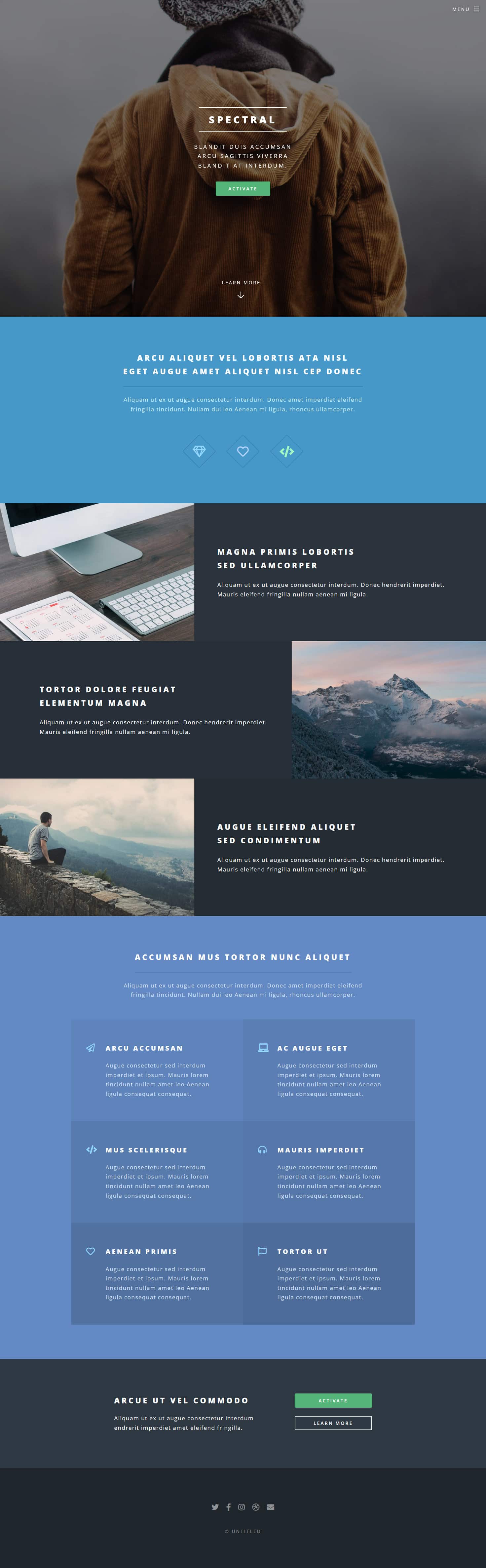 Spectral HTML5 template