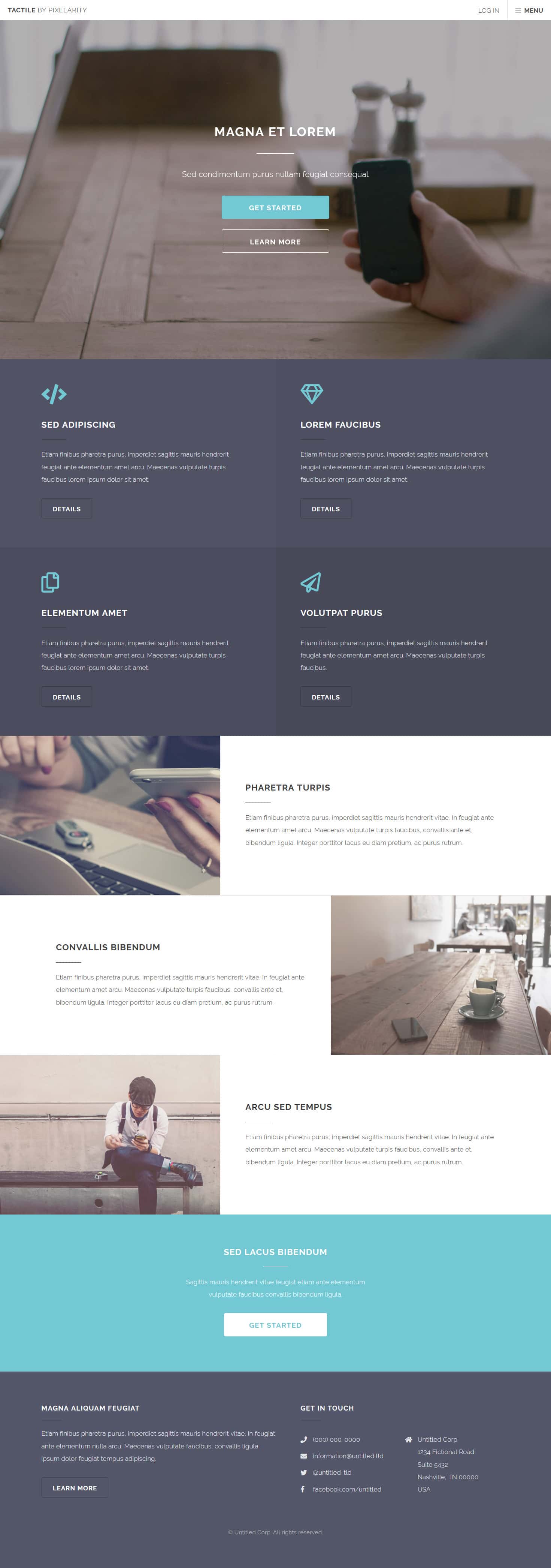 Tactile HTML5 template